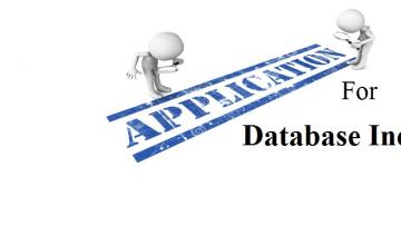 Application for Database Inclusion