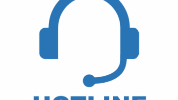 Hotline headset with microphone