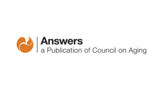 Answers, a Publication of Council on Aging logo