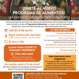 Spanish translation of 2025 Groceries Program Flyer