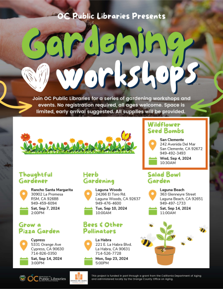 OCPL Gardening Workshops