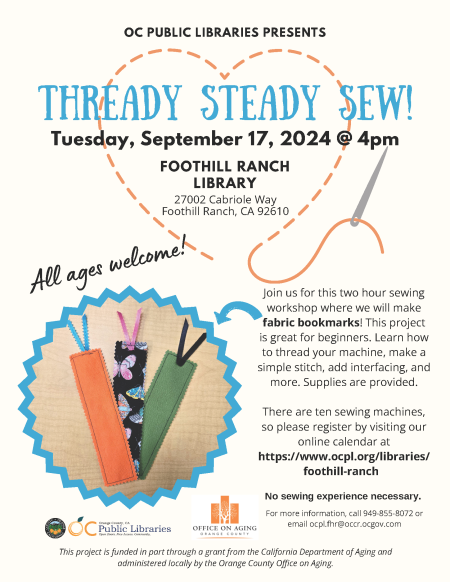 Thready Steady Sew Workshop