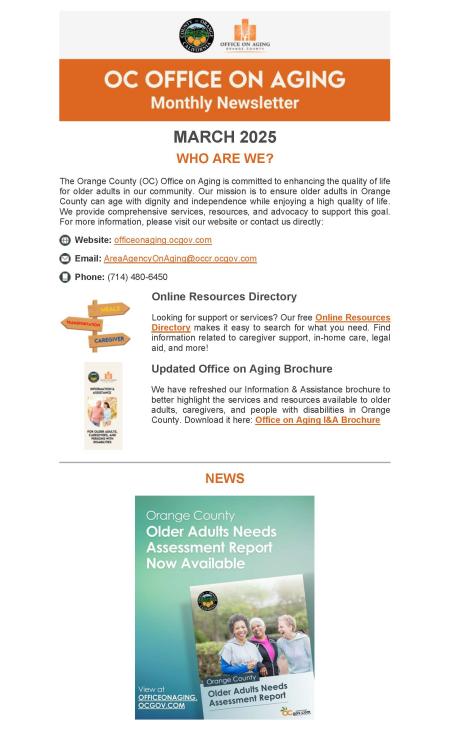 OoA March 2025 Newsletter_Page 1