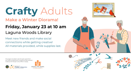 Laguna Woods Library Winter Diorama Event Flyer on January 23, 2026