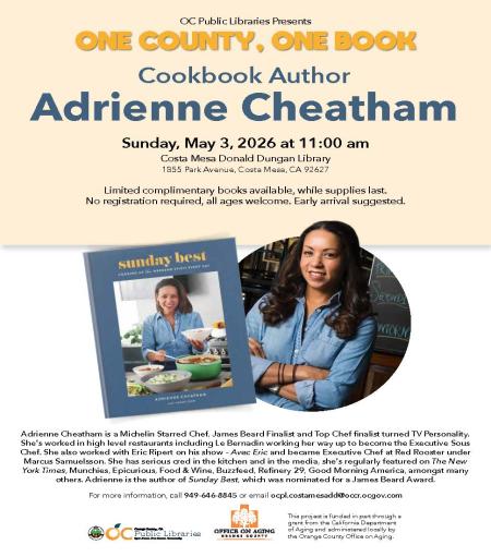 One County, One Book_Author Adrienne Cheatham